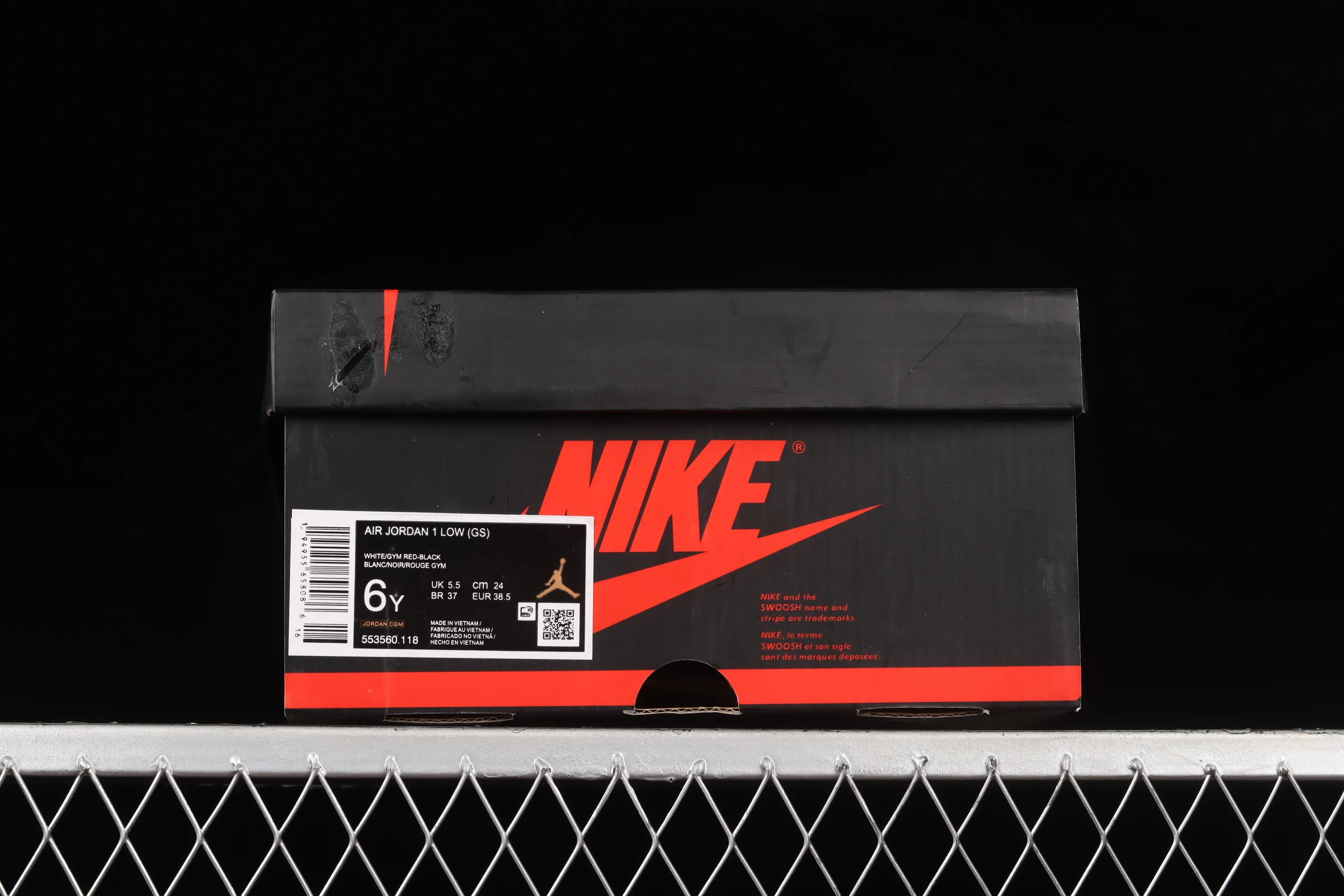 All categories Air Jordan Jordan series basketball shoes Air Jordan 1 Low Air Jordan 1 Low AJ1 Joe 1 customized version white and red Chicago deconstruction sports culture basketball shoes 553560-118